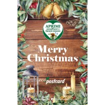 Eco-Postcard Natalizia Merry Christmas - tagete