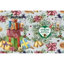 Eco-Postcard Natalizia con Pacchi regalo - tagete