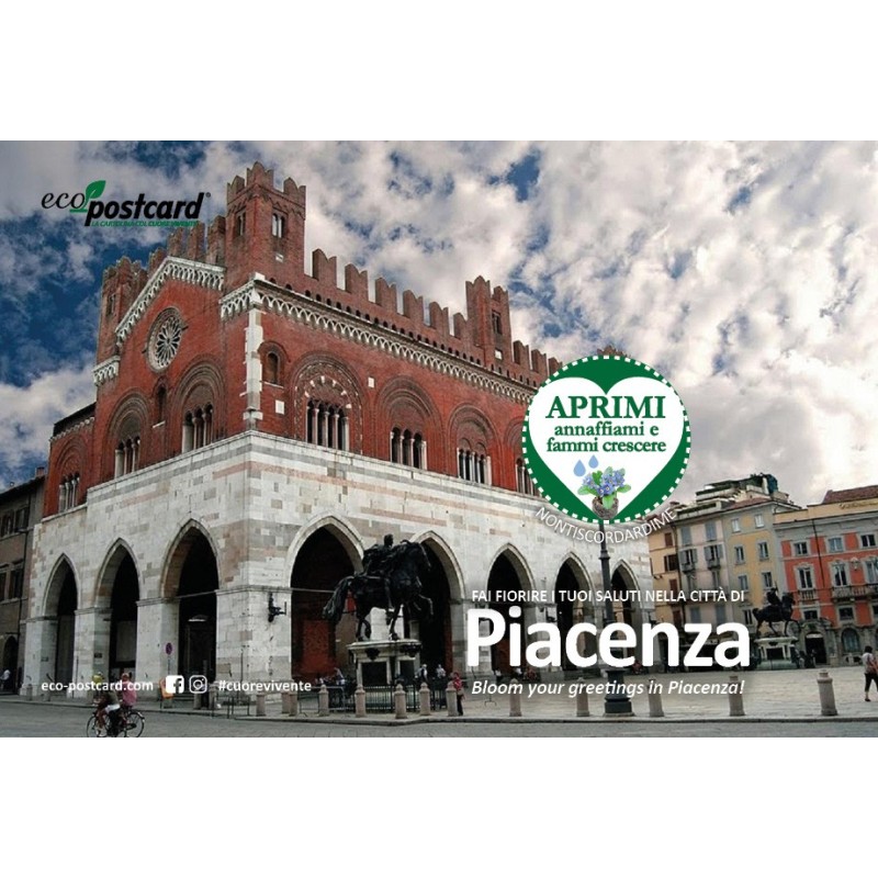 Eco-Postcard Turistica di Piacenza - Nontiscordardimé
