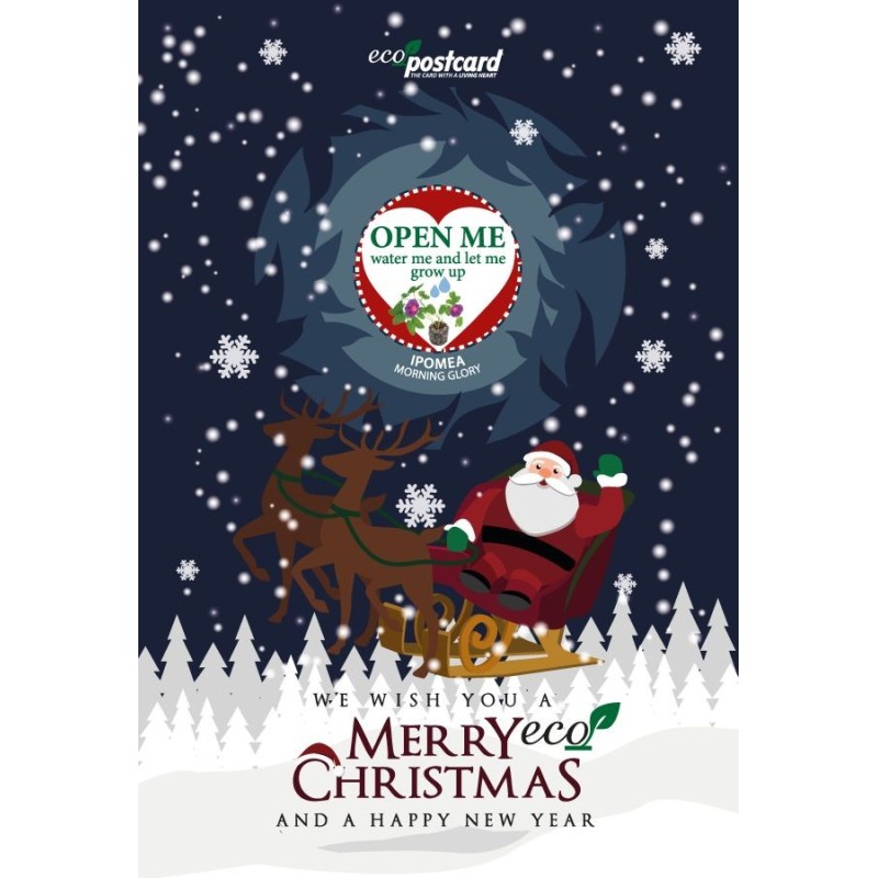 Eco-Postcard Natalizia Merry ECO Christmas - ipomea