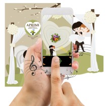 Eco-Postcard per annunciare o celebrare il tuo matrimonio - Viola del pensiero