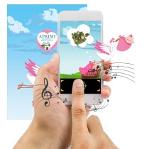 Eco-Postcard Cartolina Ecologica Auguri Nascita bambina - Morning glory