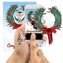 Eco-Postcard cartolina Auguri Viventi con pianta di Campanella