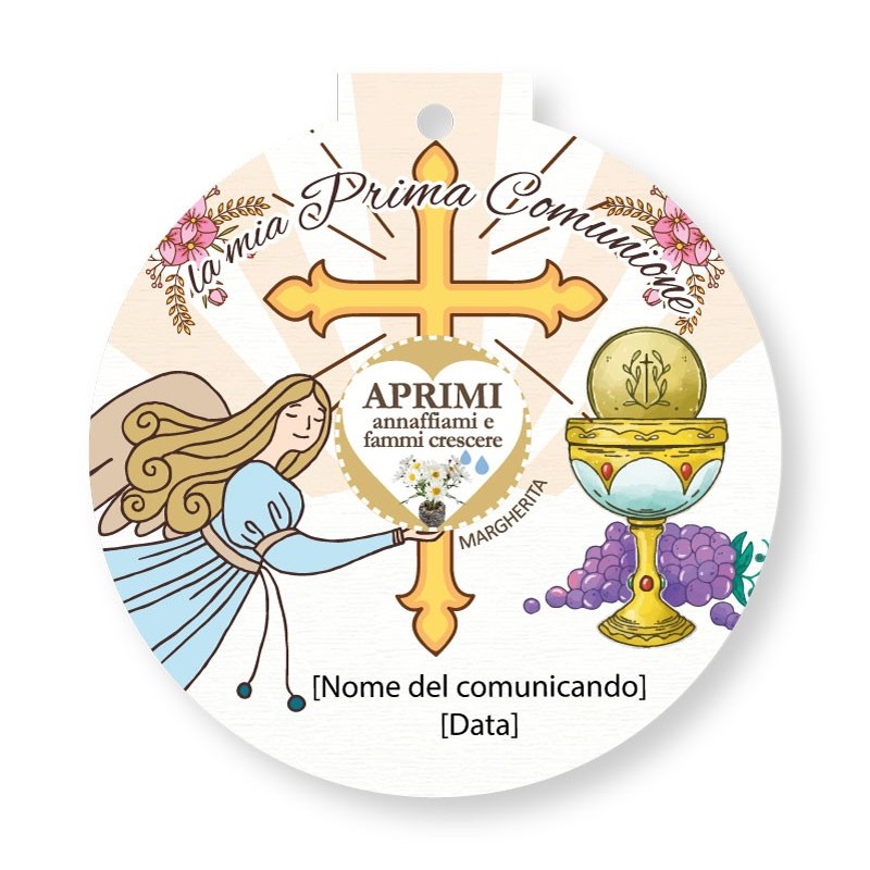 Eco-Decors Bomboniera ecologica Prima Comunione Pallina - Margherita