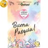 Eco-Postcard Auguri Pasqua acquarello
