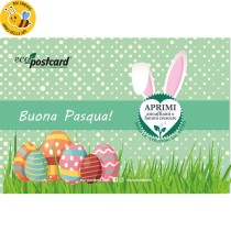 Eco-Postcard Auguri Pasqua Cartoon