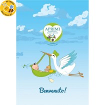 Eco-Postcard Cartolina Ecologica Auguri Nascita bambino - Morning glory