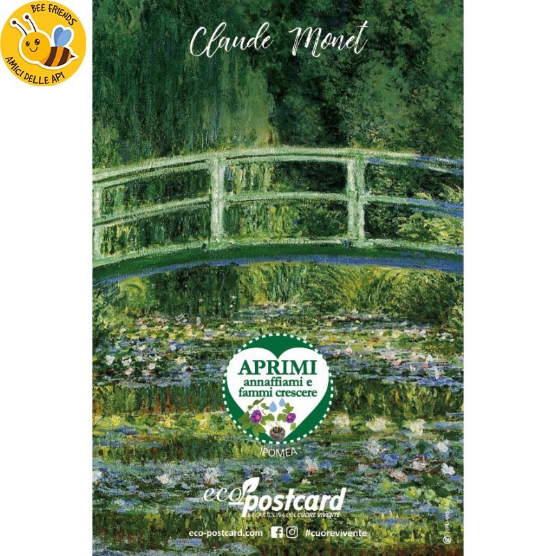 Eco-Postcard cartolina artistica Girasoli Van Gogh con Realtà Aumentata