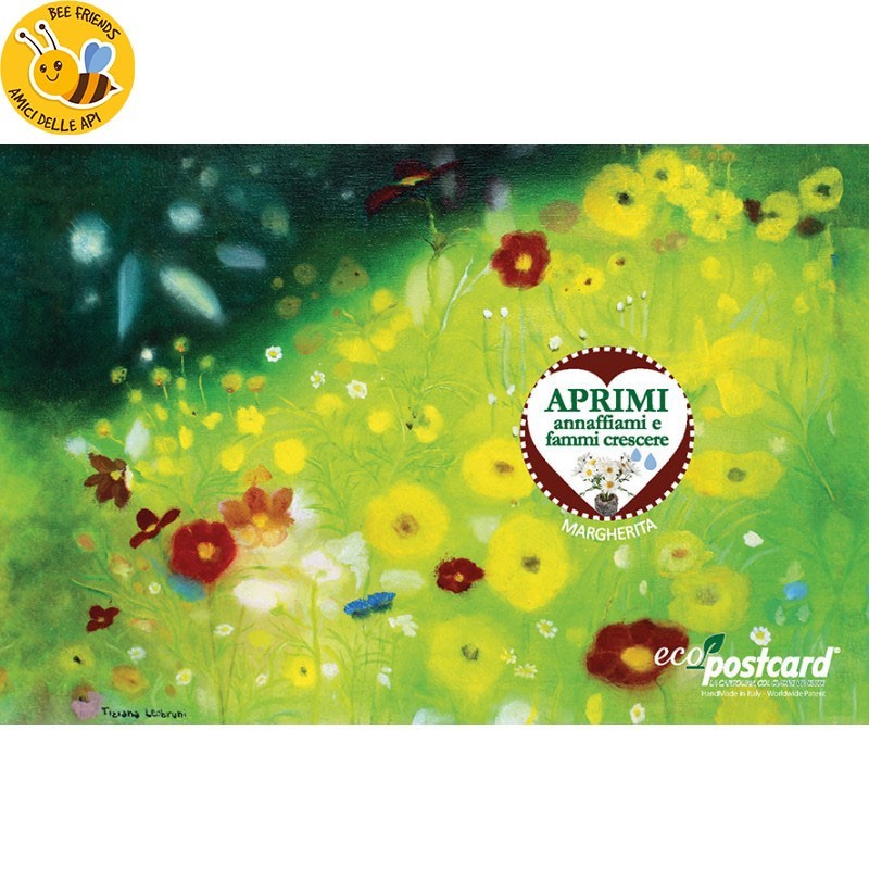 Eco-Postcard fiori estivi Tiziana Leobruni