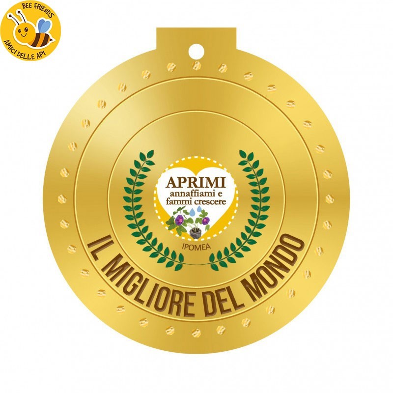 Eco-Decors Medaglia ecologica vivente “Il migliore del mondo” - Ipomea