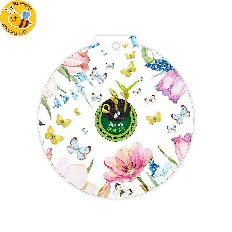 Eco-Decors Pallina ecologica Primavera fiori e farfalle – Calendula