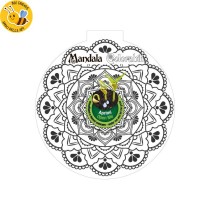 Eco-Decors decorazione ecologica mandala da colorare, con semi di ipomea