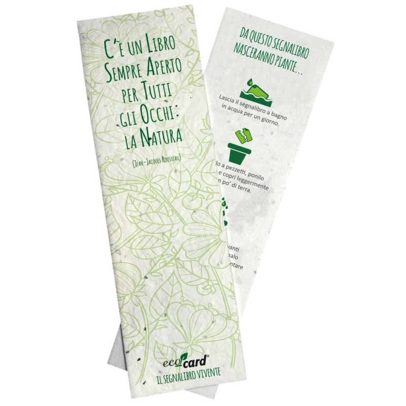 ECO-CARD segnalibro piantabile con semi di Fiori Misti (5,5x21 cm)