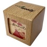 Eco-Woody cubo di legno con semi di Ipomea
