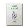 Biglietto Augurale carta piantabile con semi LAVANDA