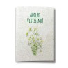 ECOCARD Biglietto AUGURI VIVISSIMI in carta piantabile con semi MARGHERITA