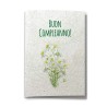 ECOCARD Biglietto Augurale COMPLEANNO in carta piantabile con semi MARGHERITA