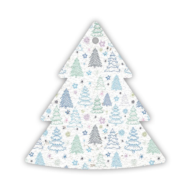 ECOCARD addobbo natalizio in carta piantabile con semi FIORI MISTI