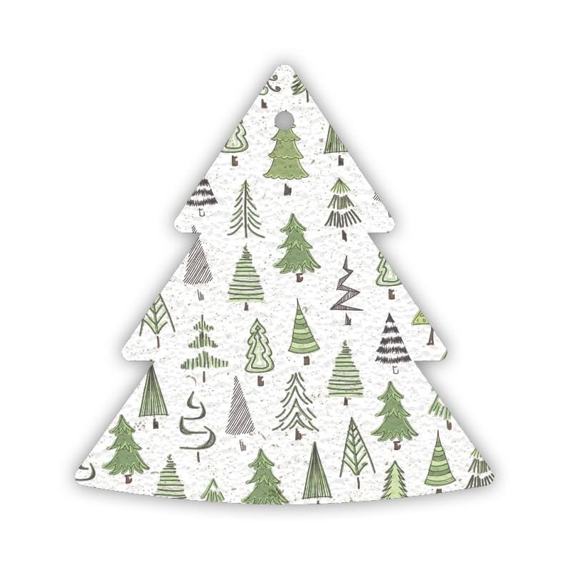 ECOCARD addobbi natalizi in carta piantabile con semi FIORI MISTI