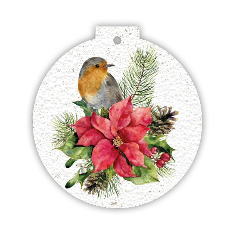 ECOCARD addobbo natalizio in carta piantabile con semi FIORI MISTI