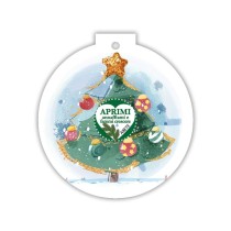 Pallina Natalizia ecologica Eco-Decors con illustrazione regali