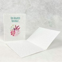 ECO-CARD Biglietto Auguri Naturali in carta piantabile con SEMI MISTI