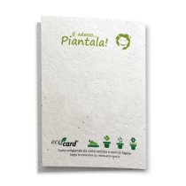 ECO-CARD Biglietto Auguri Naturali in carta piantabile con TAGETE