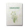 ECO-CARD Biglietto Congratulazioni in carta piantabile con MARGHERITA