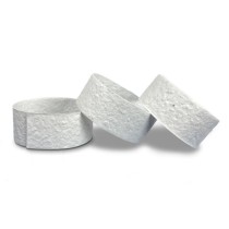 ECO-CARD braccialetto identificativo per eventi personalizzato su FRONTE 31 x 3 cm