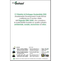 Eco-Postcard LA SOSTENIBILITÀ NEL CUORE Agenda ONU 2030  OSS SDG con Realtà Aumentata