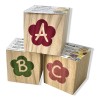Eco-Woody Lettere Iniziali Cubo di legno con semi piante mellifere amiche delle api