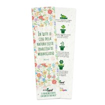 ECO-CARD segnalibro che germoglia piantabile con semi di FIORI MISTI