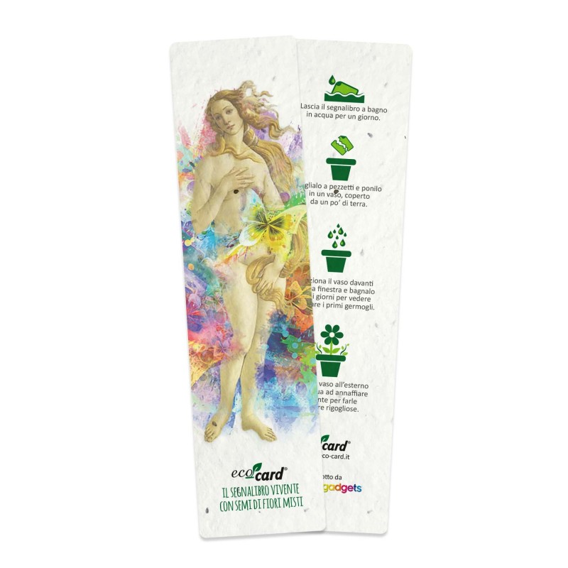 ECO-CARD segnalibro che germoglia piantabile con semi di Fiori Misti