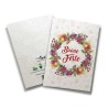ECO-CARD Biglietto Congratulazioni in carta piantabile con FIORI MISTI