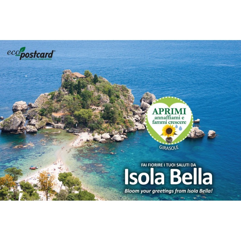 Eco-Postcard cartolina souvenir Isola Bella