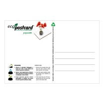 Eco-Postcard zodiaco Toro - papavero