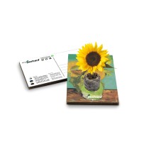 Eco-Postcard cartolina artistica Girasoli Van Gogh con Realtà Aumentata