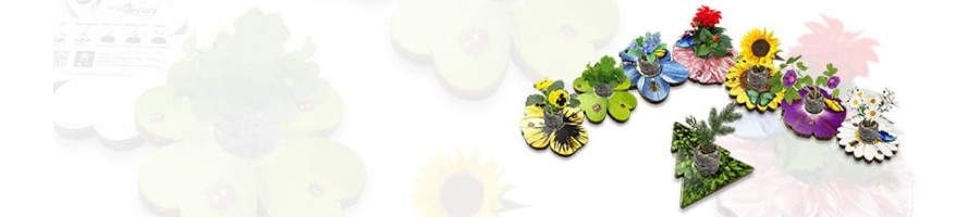 Decorazioni ecologiche sagomate a forma di fiori Eco-Decors