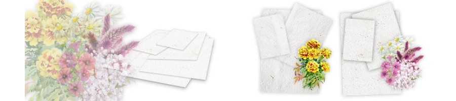 Fogli di carta piantabile